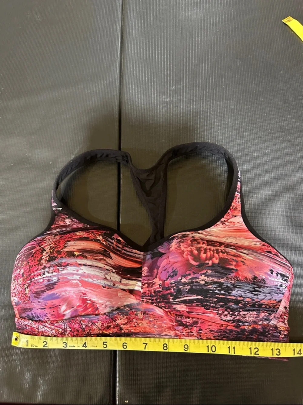 Lululemon Speed Up Bra Dahliascape Multi / Black